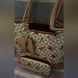 Cherry Purse and Wallet